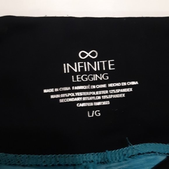 Infinite work out leggings woman LRG black, blue - Picture 4 of 4